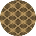 thumbnail image 1 of Ahgly Company Machine Washable Indoor Round Transitional Cinnamon Brown Area Rugs, 8' Round, 1 of 7