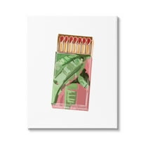 Stupell Industries Floral Pink Matchbox Design Square Cutout Shape Graphic Art Gallery Wrapped Canvas Print Wall Art, Design by Amelia Noyes