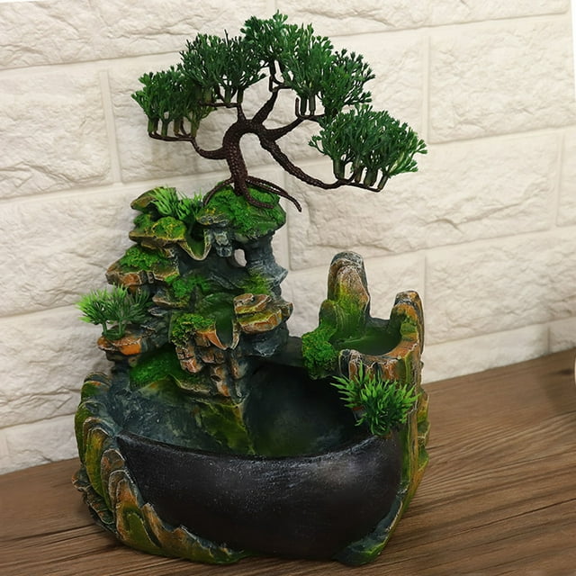 Desktop Fountain,Desktop Fountain Waterfall Small Home Decoration Waterfall Decor Top Tier Quality