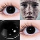 thumbnail image 3 of 1 Par De Lentes Multicolores Anuales Para Maquillaje De Halloween De Contacto De Color Rojo Negro Con, 3 of 4