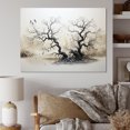 thumbnail image 1 of Designart Trees Wall art decor, Tree Canvas wall art, Grey White Tree Willows , Extra large Traditional Canvas wall art, 32x24 inches, 1 of 5