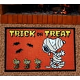 thumbnail image 4 of Peanuts Snoopy Throw Rug Halloween Trick or Treat Mummy 20 x 32 inches Orange Nourison, 4 of 7