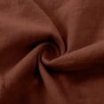 thumbnail image 7 of CYYOLLPF Cotton Linen Shorts Beach Culottes Vintage Baggy baggy shorts women paperbag shorts flowy shorts for women Knee-Length Shorts Bermuda Shorts comfort shorts for women Brown S, 7 of 7