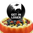 thumbnail image 5 of Acrylic Get in Loser UFO Alien Abduction Funny Humor Cake Topper Party Decoration for Wedding Anniversary Birthday Graduation, 5 of 7