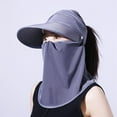 thumbnail image 2 of Outdoor UPF 50+ UV Sun Protection Waterproof Breathable Face Neck Flap Cover Folding Sun Hat for Men/Women, 2 of 8