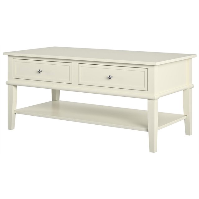 Ameriwood Home Franklin Coffee Table in Soft White