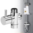thumbnail image 6 of 3 Way T-adapter Bath 1/2 Shower Head Mount Valve Diverter ABS Converter, 6 of 9