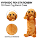 thumbnail image 4 of Estuche de lápices con diseño de perro de peluche, estuche de almacenamiento de dibujos animados de papelería de animales suaves Ofspeizc CPB-US-XD41-1, 4 of 5