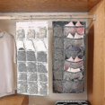 thumbnail image 2 of Double-sided Hanging Storage Organiser With Large And Deep Pockets, Storage Hanging Pocket Space-saving Clothes Organiser For Small Wardrobe, Socks St, 2 of 2