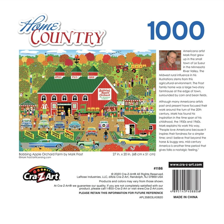 Cra-Z-Art Home Country 1000-Piece Bobbing Apple Orchard Farm