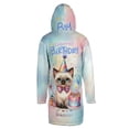 thumbnail image 2 of Happy Birthday Cute Kitten Siamese with Cake Gifts Party Hat All Over Print 3D Hooded Duffle Toggle Coat Cat Lover Kitten Owner Gifts - 00029, 2 of 6
