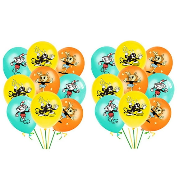 Cuphead Balloons Party Supplies Birthday Favors Decorations Decor Kit Latex