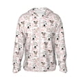 thumbnail image 1 of Balery Cute Cartoon Cows Sudadera ligera de manga larga con capucha y protección solar UPF 50+ para hombre y mujer, ideal para pesca y running-Large, 1 of 7