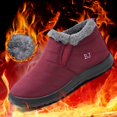 thumbnail image 4 of Coofit Winter Boots Unisex Waterproof: Faux Fur Lined Slip on Ankle Boots Snow Booties, 4 of 10