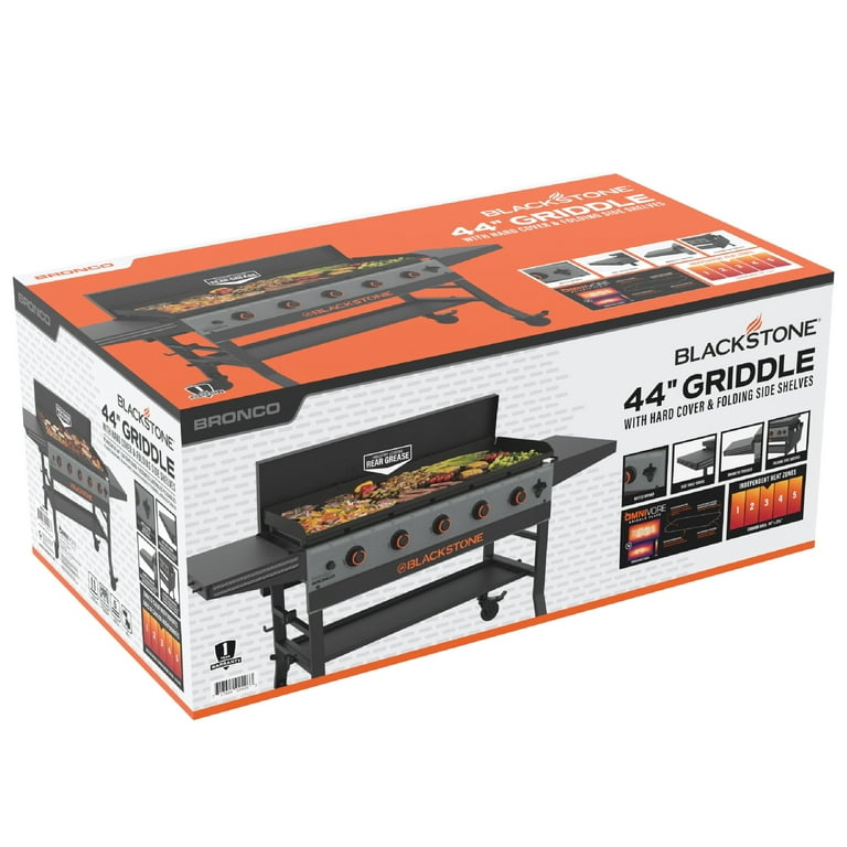 Blackstone Bronco Outdoor Griddle, 44 Inch 5-Burner Flat Top Grill