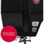 SINGER® Heavy Duty 6600C Sterling Computerized Sewing Machine + Accessory Kit | 100 Built-In Stitches, 215 Stitch Applications | 1100 Stitches/min | Metal frame, LCD Screen & 6 One-Step Buttonhole
