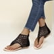 thumbnail image 4 of Sandalias de mujer, zapatos de playa con punta abierta y cremallera hueca de diamantes de imitación de verano para mujer Wmkox8yii  shjk2779, 4 of 6