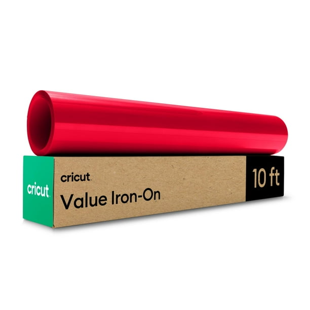 Vinilo de transferencia de calor Cricut Value Iron sobre rojo de 30,5 cm x 3 m