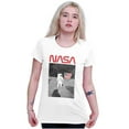 thumbnail image 4 of Vintage NASA Astronaut Space Landing Women's T Shirt Ladies Tee Brisco Brands S, 4 of 5