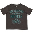 thumbnail image 3 of Inktastic Life's Better on a Bicycle Girls Toddler T-Shirt, 3 of 5