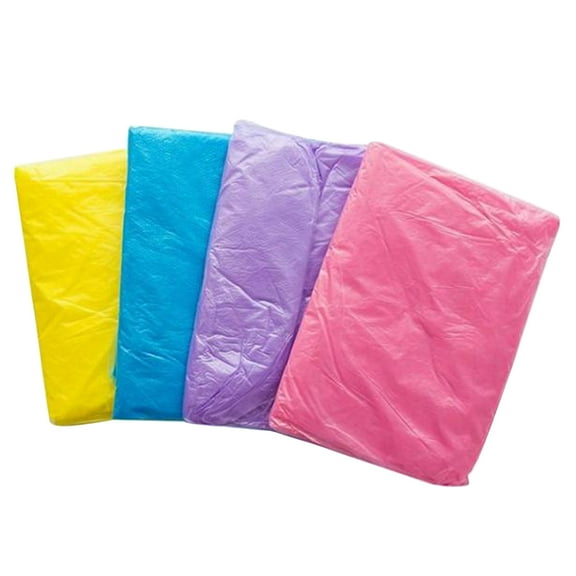 MERRYHAPY Clear Emergency Rain Ponchos for Hiking Outdoor Use, Lightweight Disposable Raincoat