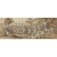 thumbnail image 3 of Robert Smirke 14x8 Black Modern Framed Museum Art Print Titled - Figure Study of a Bacchanalia Celebration in a Wooded Landscape 2, 3 of 5
