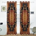 thumbnail image 2 of Pattern Tribal Traditonal Black Out Curtains 84 Inch Length for Bedroom Living Room Windows 2 Panels Set, 2 of 6