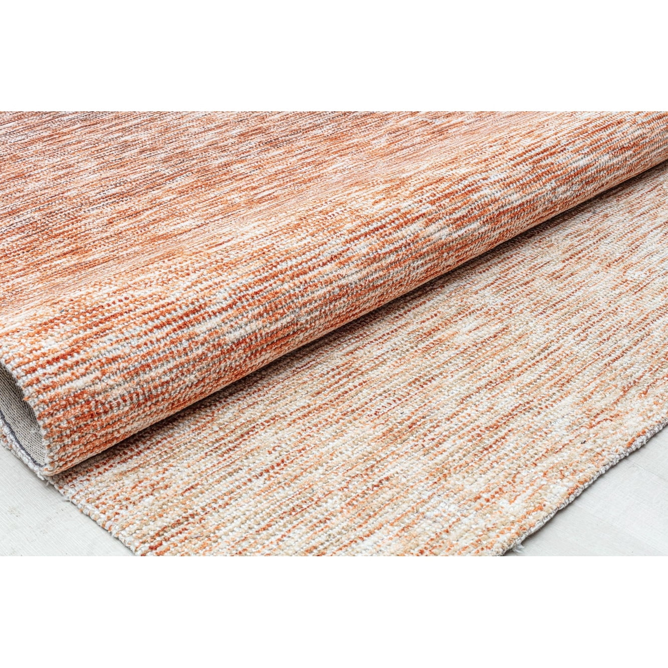 Rugs America RW10A Copper Solid Bohemian Orange Area Rug, 8'0"x10'0" Ideal for Living Room, Bedroom, Dining Room and More