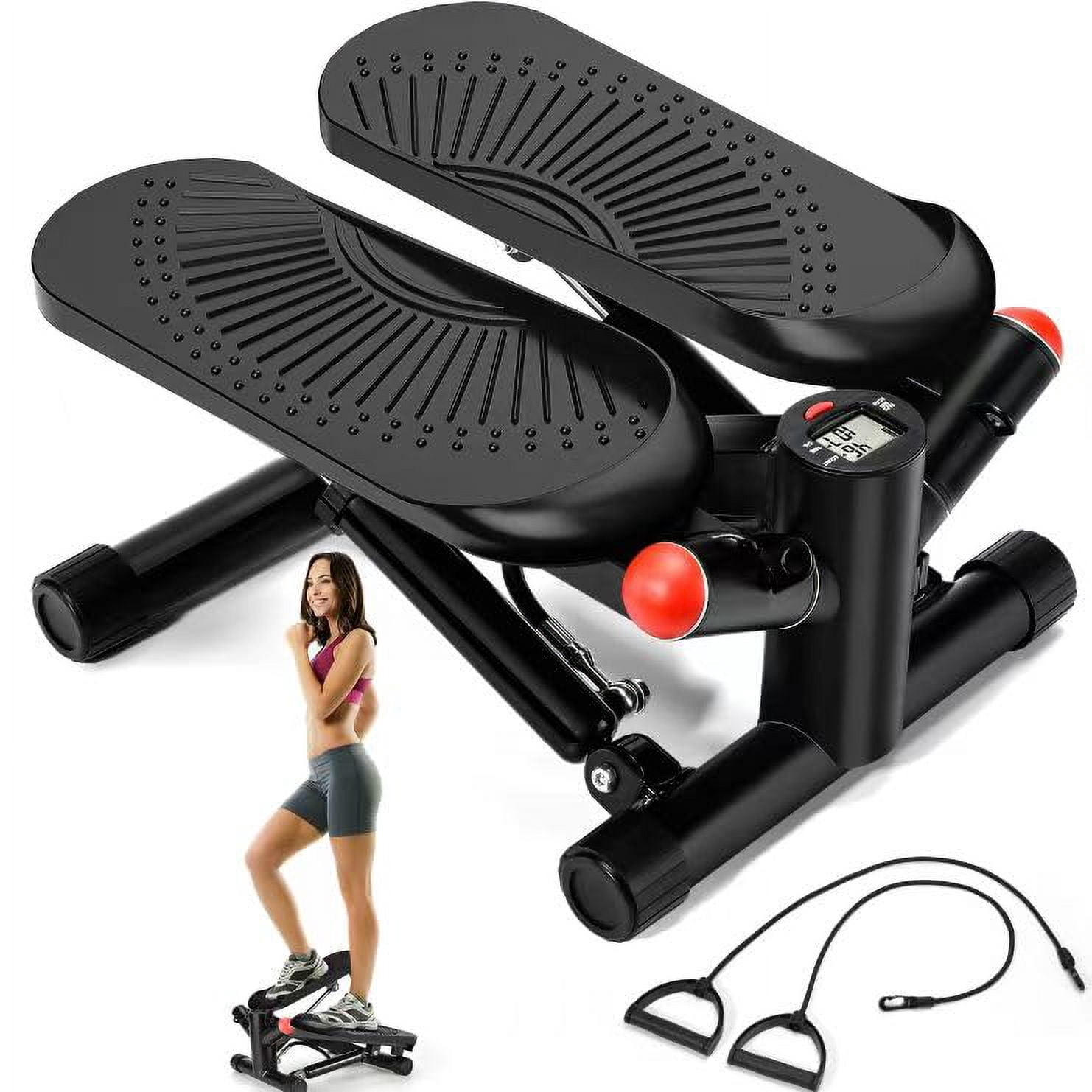 CURSOR FITNESS Steppers Twist pour exercice, mini stepper d'escalier