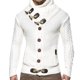 thumbnail image 3 of Suéter de hombre Otoño e Invierno Abrigo de punto Cuello alto Botón Talla grande Suéter europeo y americano Ropa de hombre, 3 of 5