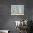 thumbnail image 2 of Farmhouse Bathroom Decor Wall Art Rustic Floral Hummingbird Pictures Flower Canvas Painting Framed Artwork for Living Room Bedroom Kitchen 16''x12'', 2 of 6
