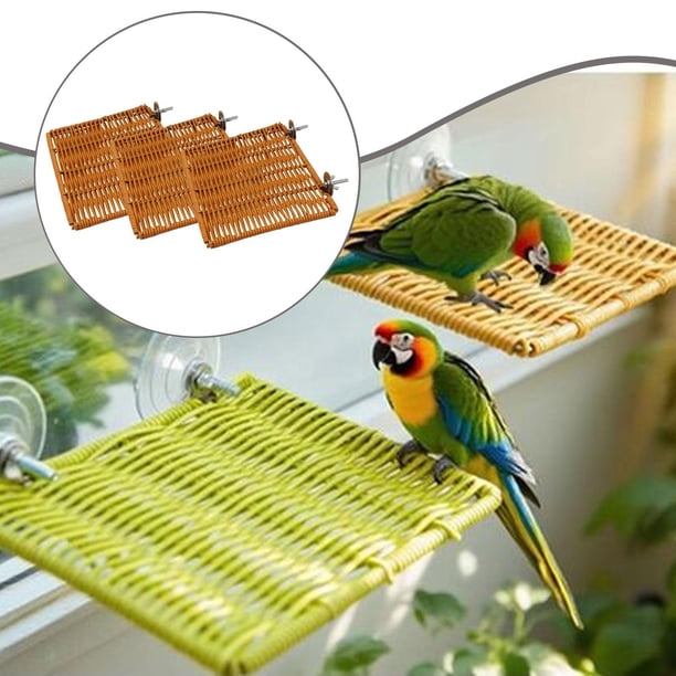Soporte para percha de pájaros, suministros para mascotas, regalos de ejercicio, fácil instalación, reemplazo de tabla de descanso, accesorios para 3 piezas