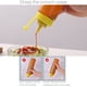 thumbnail image 4 of Nvzi 3 botellas de plástico para salsa exprimible con tapas de boquilla, dispensadores reutilizables para condimentos (350 ml), 4 of 5