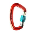 thumbnail image 1 of 25kn Oval Locking Carabiner Constructed For Rock Climbing Mountaineering Standard, 1 of 5