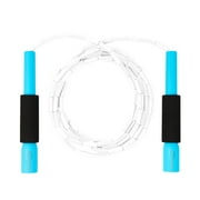 Impact Freestyle Beaded Jump Rope, 9.3ft Adjustable, White, Skipping Rope for Fit Exercise Workout