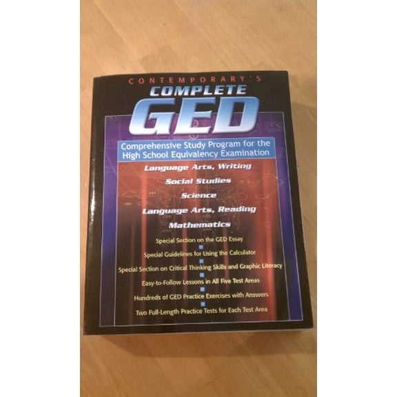 Pre-Owned Contemporary's Complete Ged: Comprehensive Study Program for the High School Equivalency Examination (Paperback) 0809294699 9780809294695