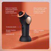 TheraFace PRO Face Massager by Therabody | 8-in-1 Compact and Powerful Facial Device | Black