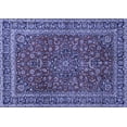 thumbnail image 1 of Ahgly Company Machine Washable Indoor Rectangle Persian Blue Traditional Area Rugs, 7' x 9', 1 of 4