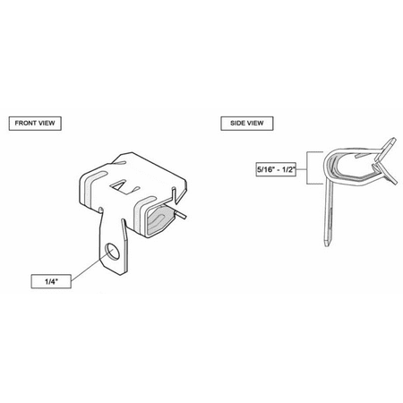 

Hammer-on Knock-on Spring Beam Clamps Flange Clamps Profile Clips for 5/16″-1/2″ Thick Flanges for Ceiling Wire Jack Chain Conduit Hook S-hooks Pipe Hanger Threaded Rod J-Hooks UL-Listed 100/PKG