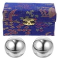 thumbnail image 1 of 1 Set Metal Handballs Training Balls Hand Exercise Massage Balls Hand Rolling Balls, 1 of 9