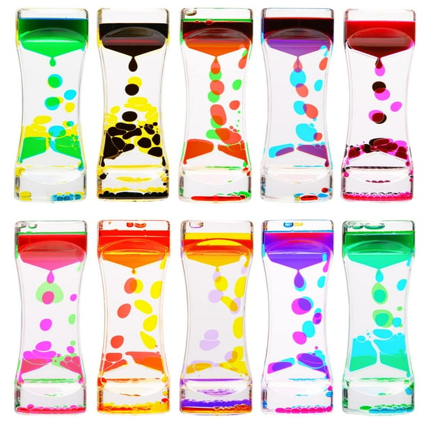 Liquid Motion Bubbler Timer CAILINK, paquete de 10 juguetes para aliviar el estrés