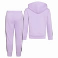 thumbnail image 5 of adidas Youth Kids’ 2-Piece Tracksuit Outfit Set – Fleece Hoodie & Jogger Sweatpants, Midweight Activewear Outfit (Purple/6), 5 of 5