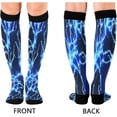 thumbnail image 2 of Coolnut Blue Lightning Compression Socks for Women&Men Circulation-Best Support for Nurses,Running,Athletic-1 Packs, 2 of 7