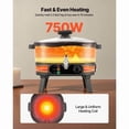 thumbnail image 3 of Wax Melter For Candle Making, 5.3 Qts, Fast And Even Heating, With Easy Pour Spout And Temperature Control, Hourglass Base For Non-Stick Smooth Flow, Wax Melting Pot For Making Candles Soaps, 3 of 10