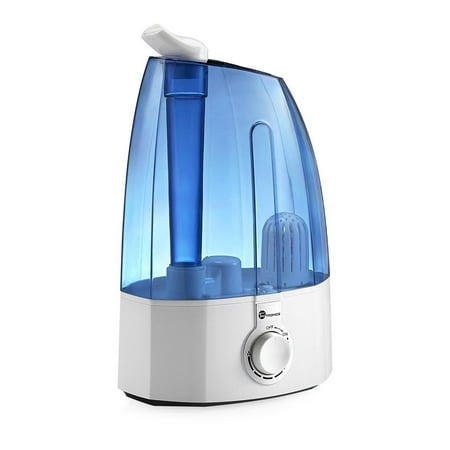 TaoTronics Ultrasonic Humidifiers, Cool Mist Humidifier for Home Bedroom with 3.5L/0.95 gallon Capacity, Two 360° Rotatable Mist Outlets , Classic Dial Knob Control, US (Best Humidifier On The Market)