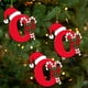 thumbnail image 3 of Colgante de árbol de Navidad de acrílico 2D con letras | Juego de 26 adornos con iniciales del alfabeto para decoración navideña, 3 of 6