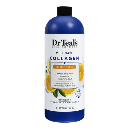Dr Teal s Skin Therapy Collagen + Radiant Skin Milk Bath  32 fl oz