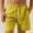 Yellow, variant on ZZwxWA Men's Casual Shorts 5 Inches Flat Front Cargo Shorts Summer Running Workout Slim Fit Golf Shorts My Order