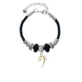 thumbnail image 2 of Delight Jewelry Goldtone Bass Clef Big Sister Celtic Knot Leather Bead Bracelet, 7"+2" Extender, 2 of 4