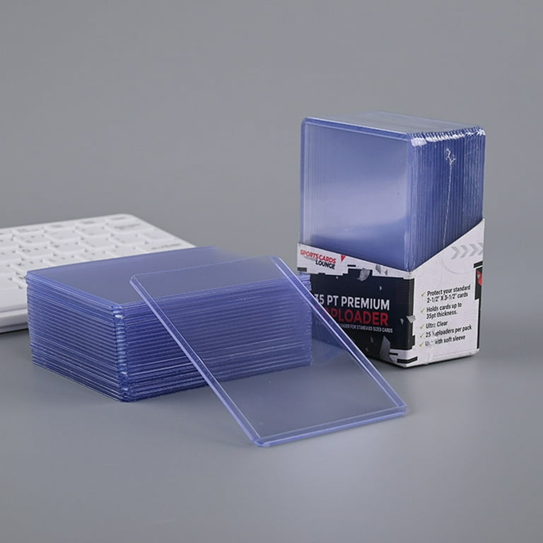 Card Sleeves for Trading Cards Hard Plastic Card Protector for Standard  Cards, Sports Cards, Baseball Cards Toploaders 36Pcs 